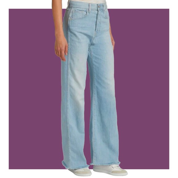 Veronica Beard Denim - Veronica Beard Taylor Relaxed Wide Leg High Rise Aire Denim Jeans NWT Size 29